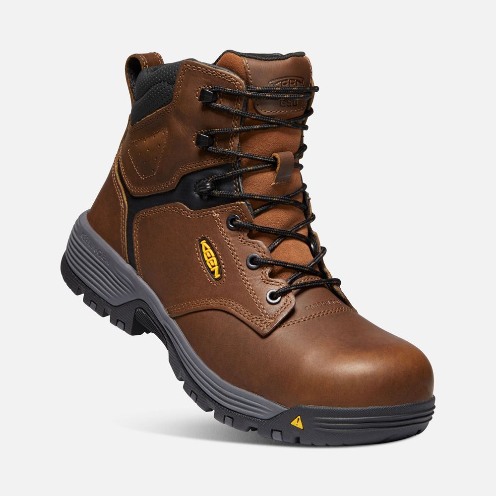 Keen Trekking Bot Erkek Kahverengi - Chicago 6\" Esd (Carbon-Fiber Toe) - Türkiye GFEU39708